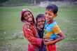 © Susmit - South asian rural kids passing happy time together in a riverside area