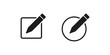 © Rizq - Edit pen icon set isolated on transparent background.