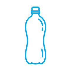 plastic water bottle icon outline, water drink bottle, plastic waste icon