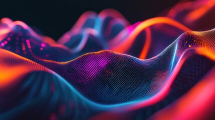 Poster - abstract digital technology background, artificial intelligence, generative, ai