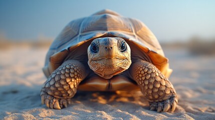 Wall Mural - A Close-up of a Tortoise