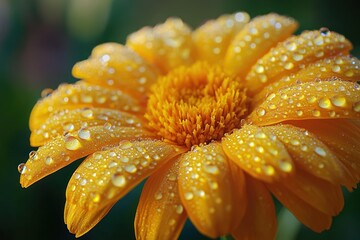 Wall Mural - Dew Drops on a Flower