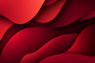 Dark paper waves abstract banner design. Elegant wavy vector background