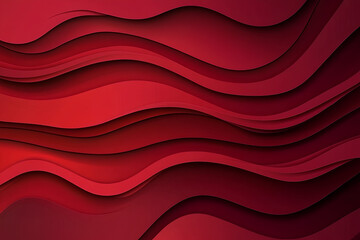 Dark paper waves abstract banner design. Elegant wavy vector background