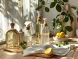 © Bussakon - Eco Friendly DIY Home Cleaning Products with Natural Ingredients in Reusable Glass Bottles