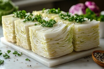 Canvas Print - Layered Cabbage Salad