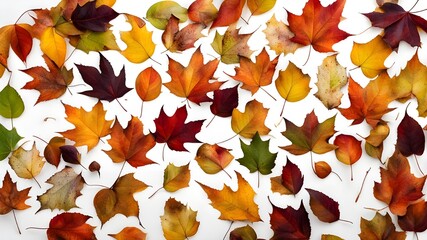 Poster - colorful fallen leaf