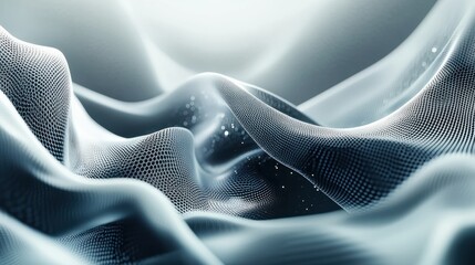 Poster - Modern digital abstract 3D background. Copy space. Based on Generative AI