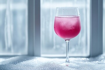 Isolated wine cooler drink against a white backdrop. Generative Ai