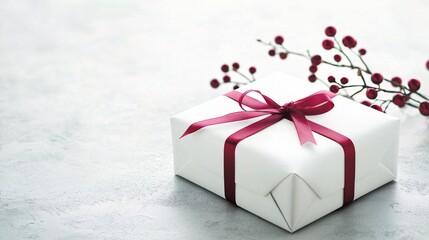 Poster - Corporate gifting with festive gift wrapping on Christmas gift cards for a professional holiday touch.