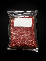 Wall Mural - Vacuum sealed meat. AI.