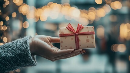 Poster - Special offers on Christmas gift cards in retail stores during the holiday season.