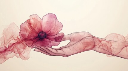 Wall Mural - Delicate Embrace