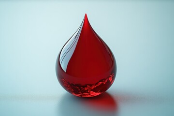 Canvas Print - Red Blood Drop