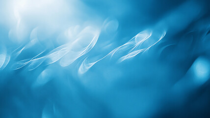 Poster - Abstract blue water background with soft waves and light reflections in a serene atmosphere