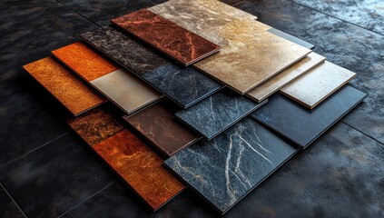 Canvas Print - Stacked Tile Samples