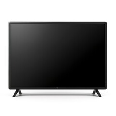 Poster - black smart television isolated on white background  