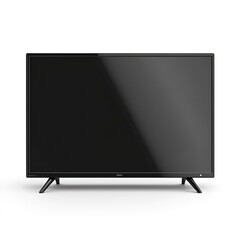 Poster - black smart television isolated on white background  