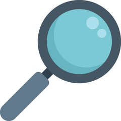 Poster - magnifying glass zooming in, searching for clues, investigating a case, looking for evidence