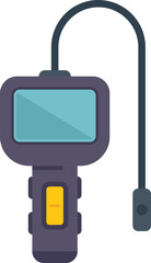 Poster - endoscope displaying internal organ examination on screen, modern medical equipment for endoscopic p