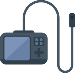 Wall Mural - This is a portable video game console with a cable, designed for entertainment and gaming