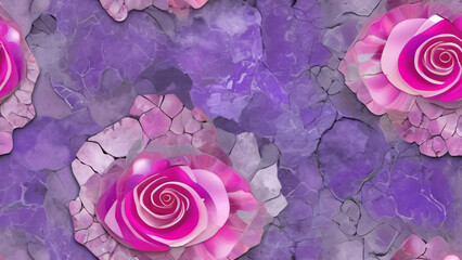 Sticker - pink roses background