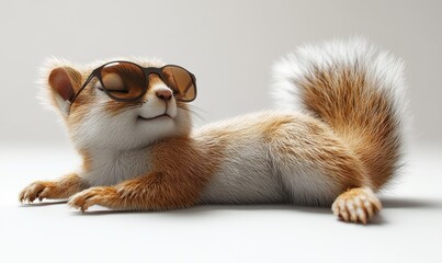 Wall Mural - Cool Squirrel with Sunglasses