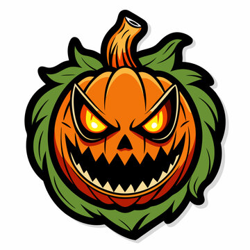 Halloween Themed Vector Design of Cute Anime Ghost with Pumpkin, Cute cartoon Halloween ghost with pumpkins , Spooky Halloween Logo Design and Wallpaper with Pumpkin on Black Background