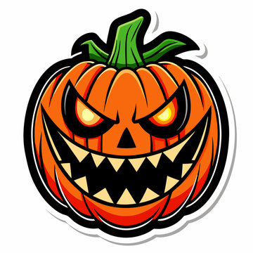 Halloween Themed Vector Design of Cute Anime Ghost with Pumpkin, Cute cartoon Halloween ghost with pumpkins , Spooky Halloween Logo Design and Wallpaper with Pumpkin on Black Background