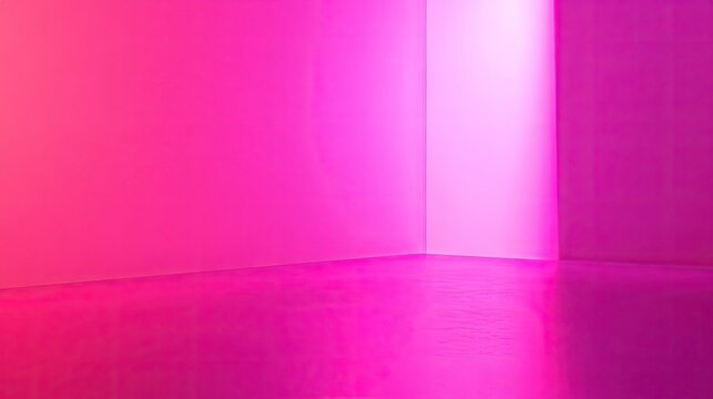 Bright pink background with smooth lighting, perfect for playful, energetic designs, or product displays with a fun and youthful vibe.