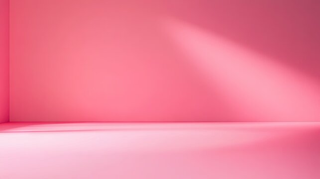 Bright pink background with soft gradients and smooth lighting, perfect for creating fun, playful designs or product photography with a feminine touch.