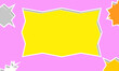© RIAN SETIAWAN - playful Background. Colorful Wavy frames Design. Bright and Playful Abstract Pattern. Dynamic border Shape on Pink. Modern Geometric Fun and Energetic Background. Retro Pop Art Design. Colorful Bold