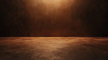 Poster - Deep brown background with clean lighting, ideal for modern, minimalist designs or product photography with an earthy feel.