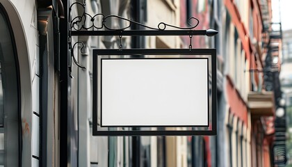 Customizable street sign mockup for promotional advertising with ample space for sales and offers messaging