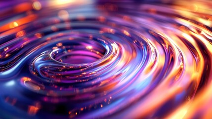Wall Mural - Abstract colorful liquid swirls background.
