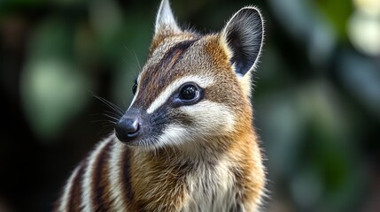 A close-up view of a Numbat, a small marsupial native to Australia.