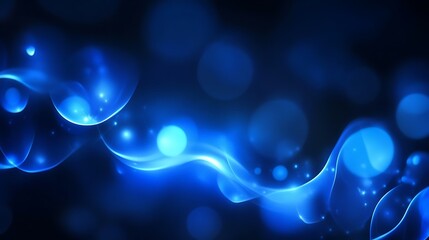 Wall Mural - Abstract Blue Glowing