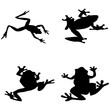 © Polash - A set of frog silhouette