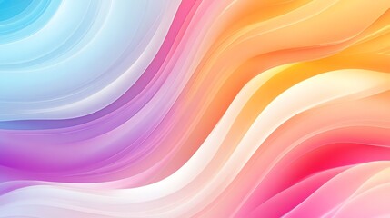 Abstract background with soft, flowing lines in blue, pink, and orange.