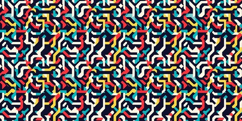 Code pattern with a tech-inspired, digital design. seamless background pattern