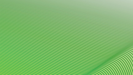 Green abstract background with curve stripes line for backdrop or presentation