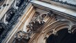 © phattharabodin - A close-up of a historical cathedral intricate stone carvings and gothic architecture details.