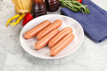 Sticker - Boiled sausages for breakfast