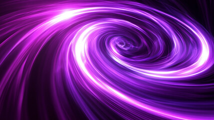 Poster - A vibrant purple swirl of light captures the essence of cosmic energy in deep space