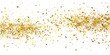 © AIGen - White Background Confetti. Wide Corner gold sparkle luxury glistering particle