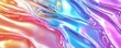 © PUKPIK - Vivid Holographic Reflective Liquid with Glassy Texture and Colorful Gradients on White Background