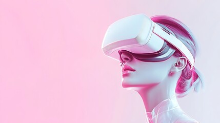 Young Woman Exploring Virtual Reality