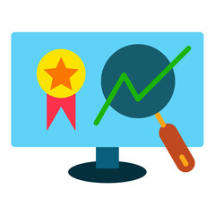 Sticker - Brand Monitoring Icon Style