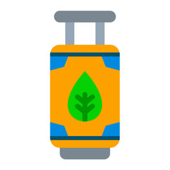 Wall Mural - Biogas Cylinder Icon Style