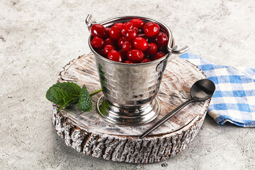 Poster - Red sweet ripe juicy cranberry